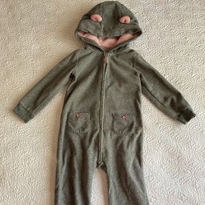 18m Fleece Mouse One Piece